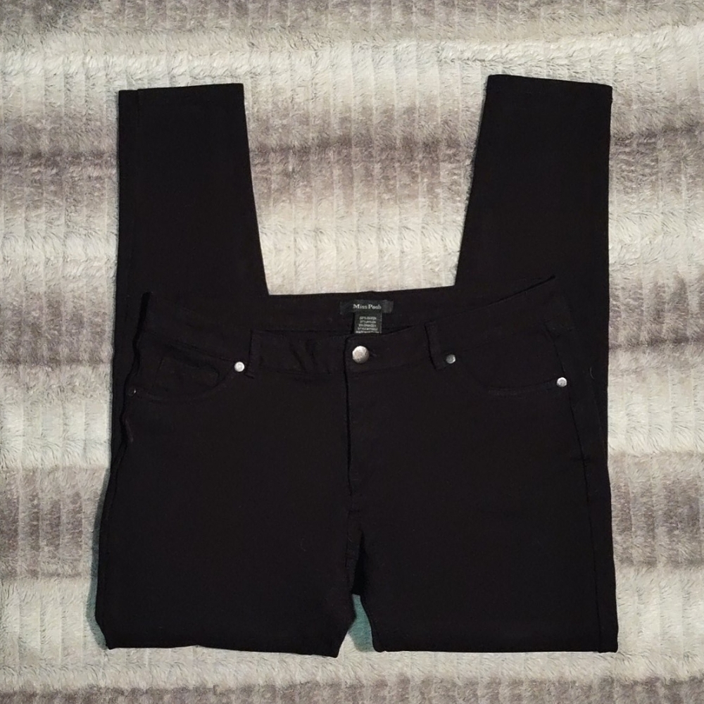 Miss Posh Black Stretchy Skinny Jeans